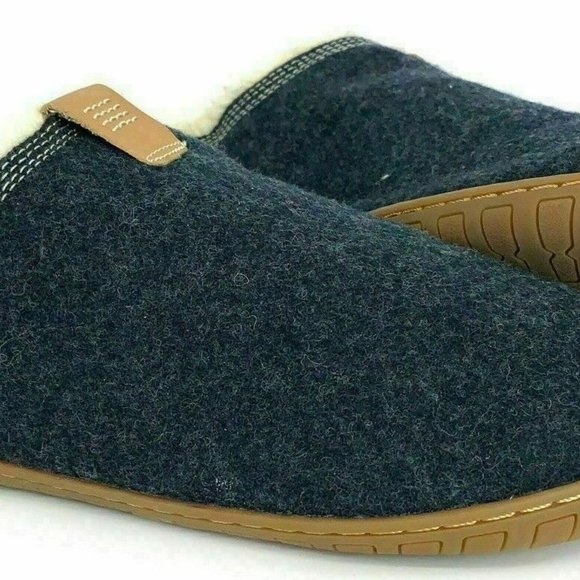 Timberland Mens Torrez Scuff Navy Wool Faux fur Slippers loafers A1SVQ SIZE : 7 main image 9